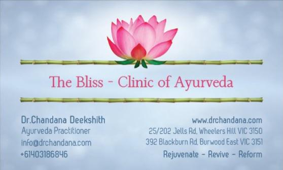 The Bliss – Clinic of Ayurveda – Burwood East